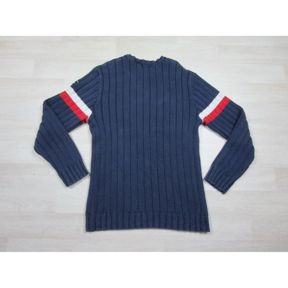 Vintage Y2K POLO Ralph Lauren Ribbed Cotton Sweater Men's (XL) Preppy 2000s